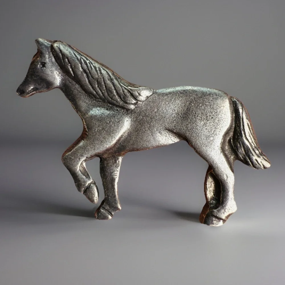 Vintage dark Silvertone Horse pin